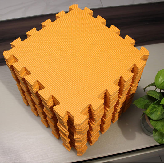 MQIAOHAM® 25 Pieces Puzzle Play Mats, Soft Baby Play Mat, Kids Interlocking Foam Floor Tiles, Toddlers Carpet Playmats G301025-102