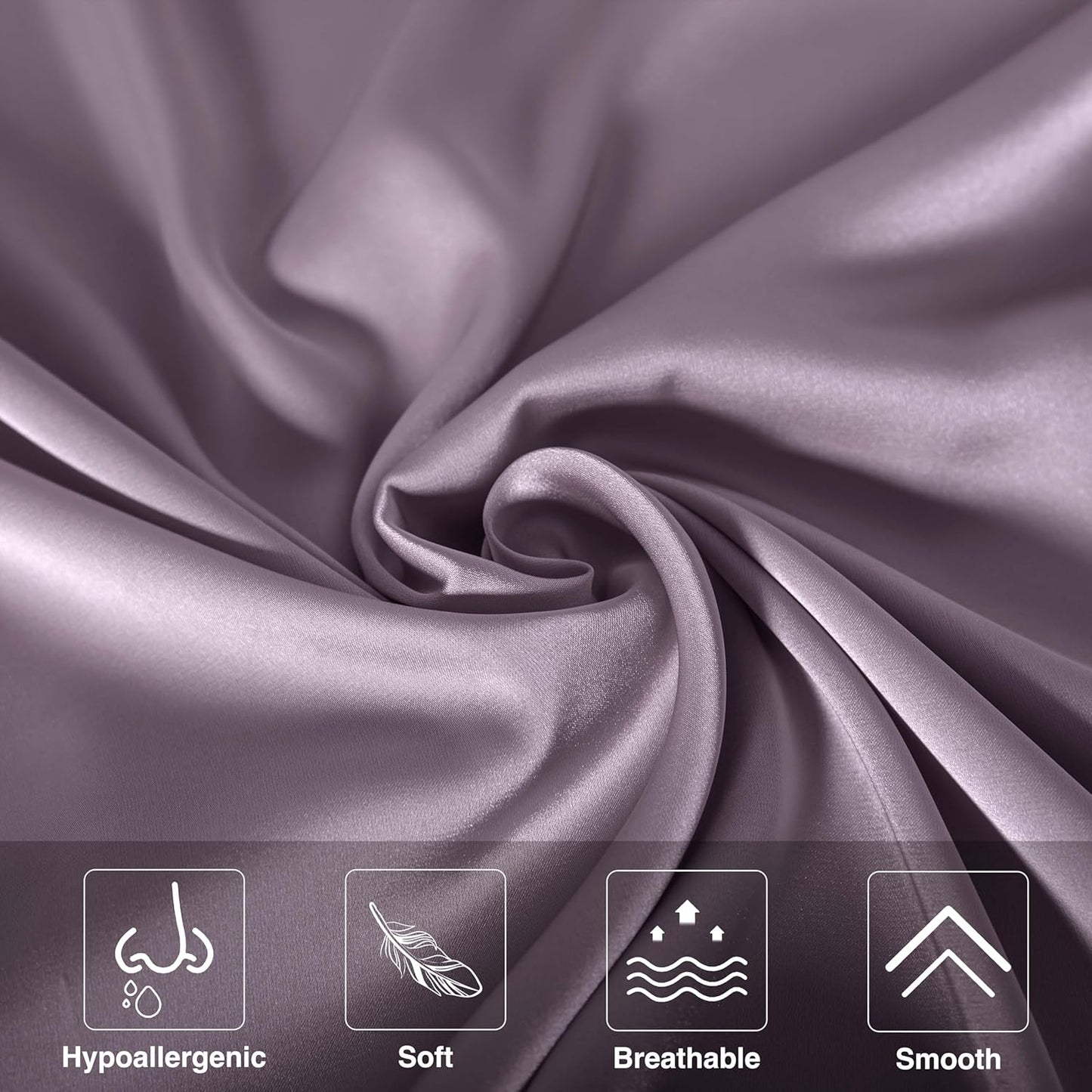 Mulberry Silk Pillowcase for Hair and Skin,Cooling Silk Pillow Case with Hidden Zipper,Allergen Proof Dual Sides Soft Breathable Smooth Silk Pillow Cover for Women (Pink Purple,Queen)