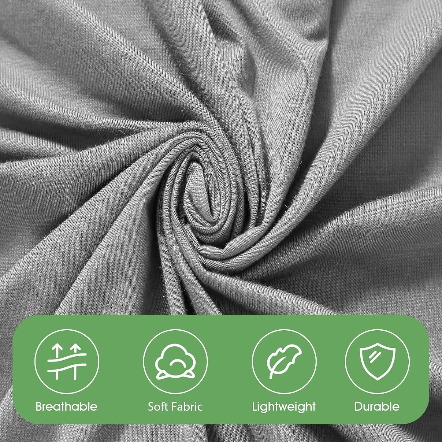 iEvolve Cotton Knitted Baby Swaddle Blanket with Hat Headband Set Newborn Swaddle Wrap Receiving Blankets for Baby Girl Boy 45" x 45"(Dark Grey)