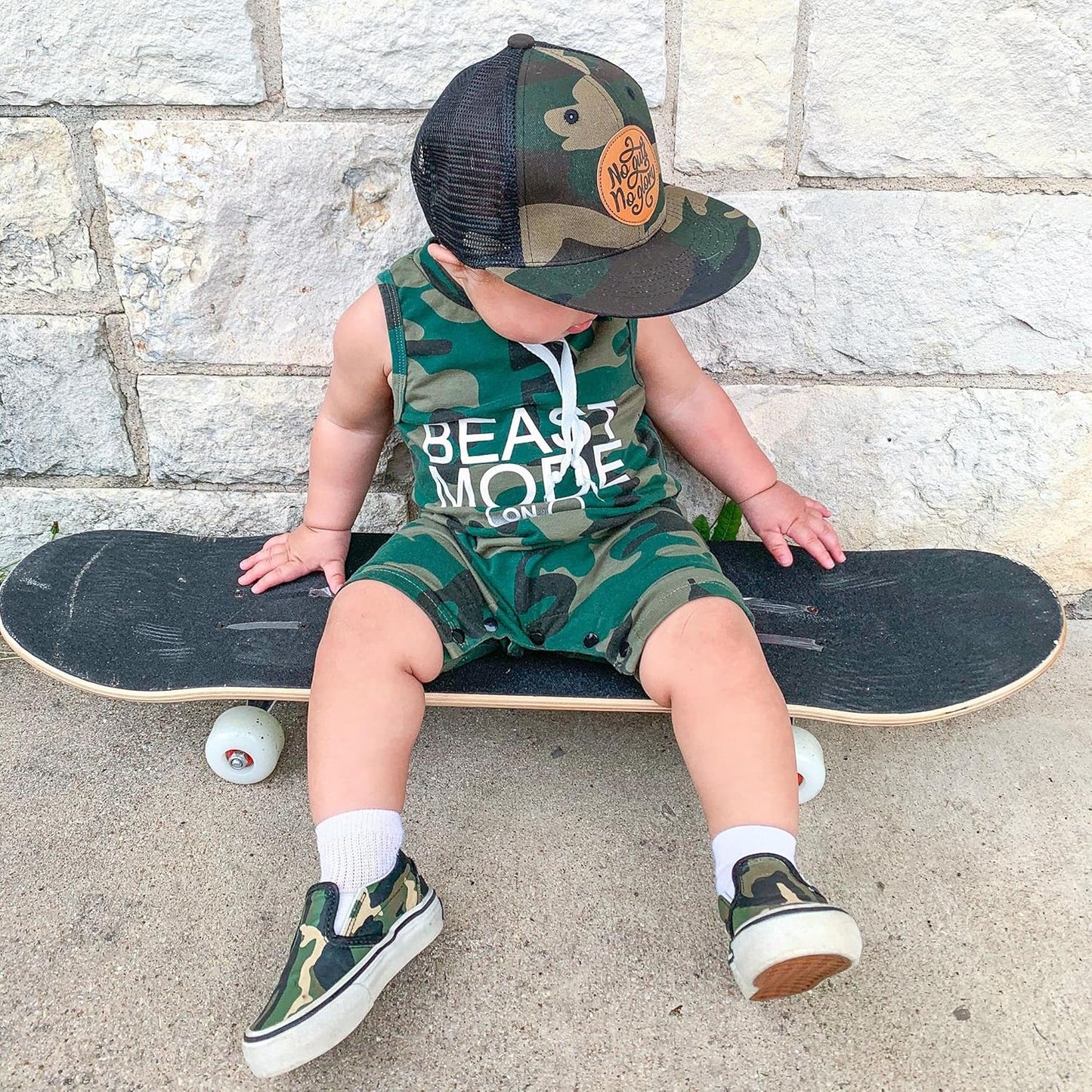 Aalizzwell Baby Boy Romper Newborn Infant Sleeveless Short Romper One Piece Active Summer Clothes