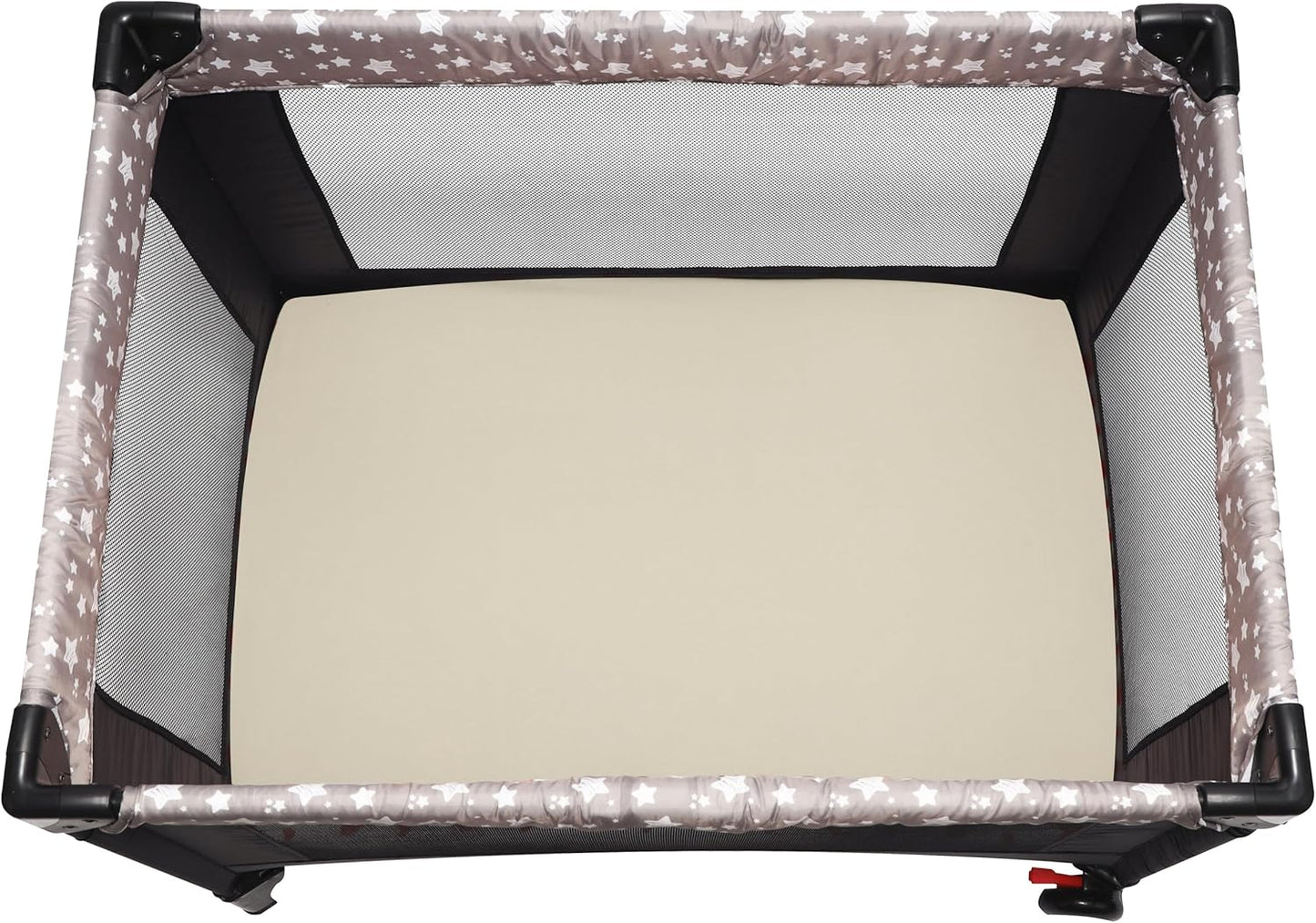 Pack and Play Sheets Fitted, 2 Pack Pack n Play Sheets for Graco Pack n Play Mattress, Unisex Playard Sheets for Boys Girls (Brown & Green, 38 X 26 Inch)