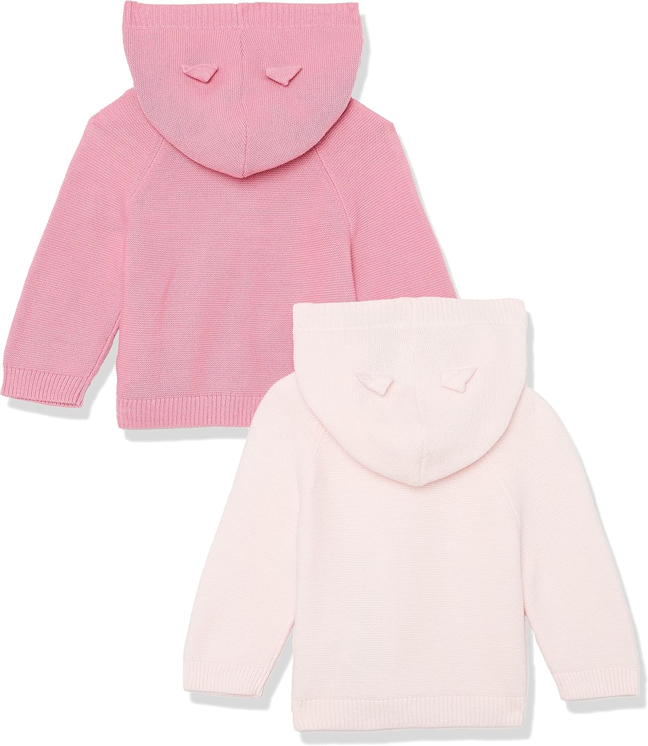 Amazon Essentials Unisex Babies' Hooded Sweater, Pack of 2