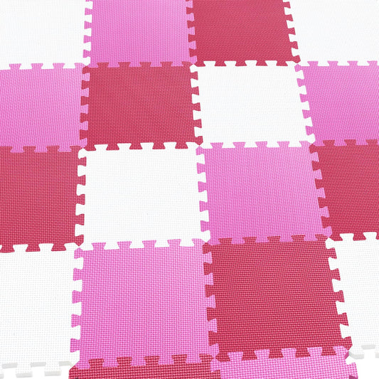 MQIAOHAM® 25 Pieces Puzzle Play Mats, Soft Baby Play Mat, Kids Interlocking Foam Floor Tiles, Toddlers Carpet Playmats G301025-101103109