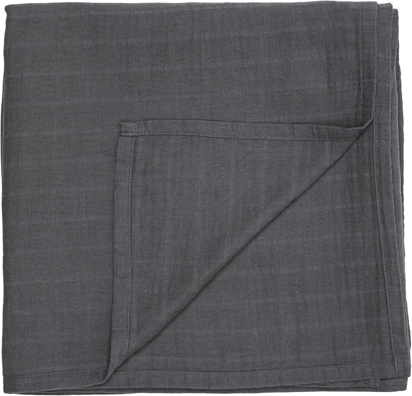Swaddle - 100% Organic Cotton - Muslin Swaddle Blankets for Newborn, 47" x 47" (Soft Grey)
